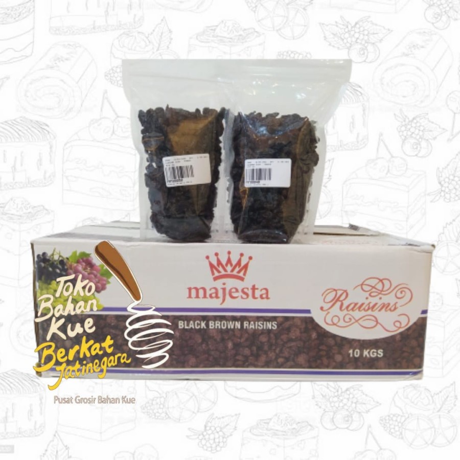 KISMIS MAJESTA / BLACK BROWN RAISIN 250 GR