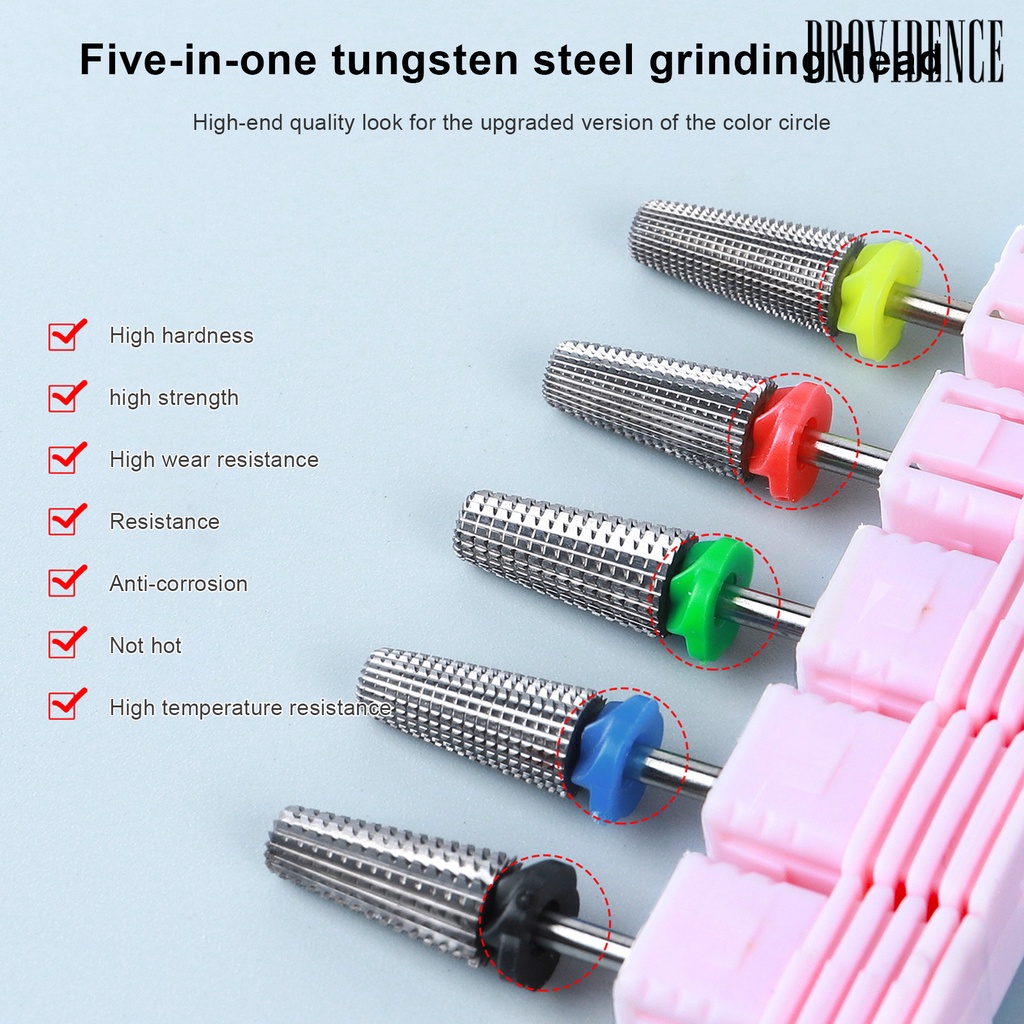 Providence Nail Drill Bits Wear-Resistant High Strength Tungsten Steel Sanding Polishing Removing Cuticle Nail for Manicure