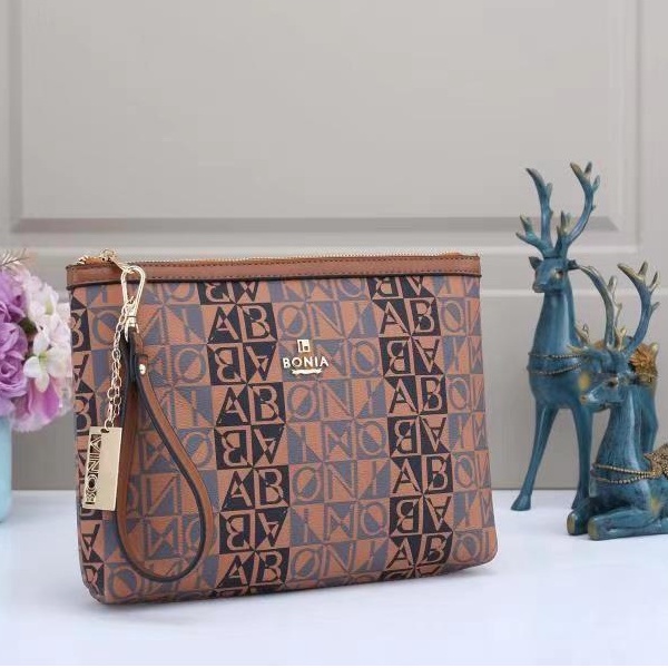 PRODUK IMPORT TABCASE CLUTCH HANDBAG TAS TANGAN WANITA KASUAL TAIGA WATERPROOF MOTIF KOMBINASI KULIT