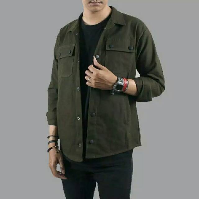 Jaket semi parka / trucker jacket original