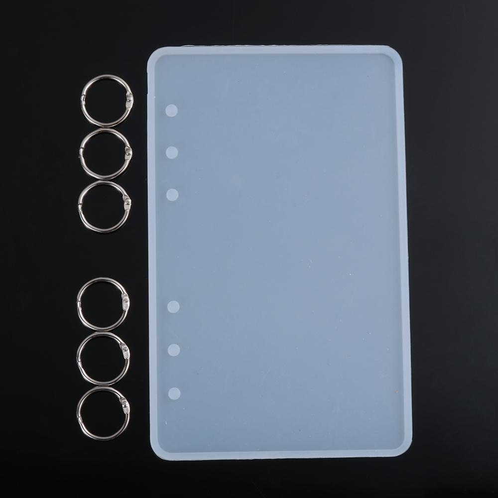 R-flower Notebook Cover Resin Cetakan Transparan DIY Kerajinan Kristal Casting Mold