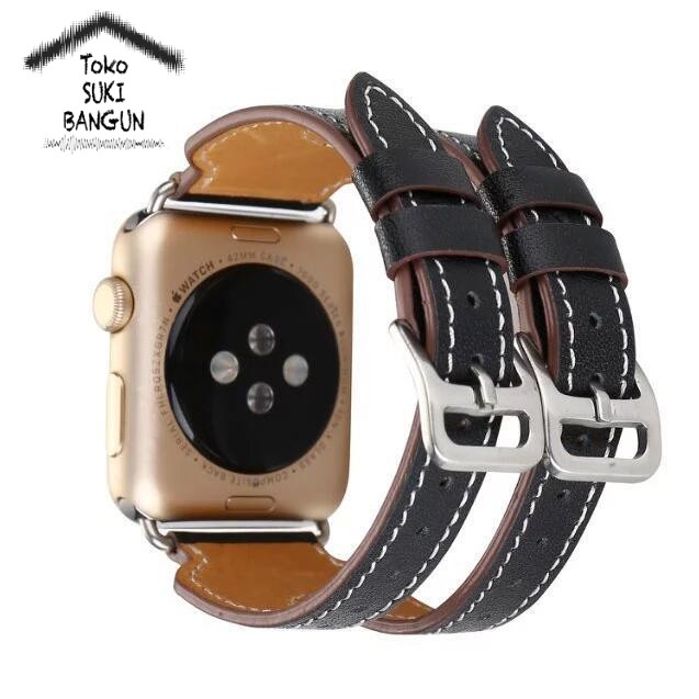 Strap Apple Watch Series Ultra 8 7 6 5 4 3 2 1 49mm 45mm 44mm 42mm TALI JAM DOUBLE CUFF Leather Band Strap