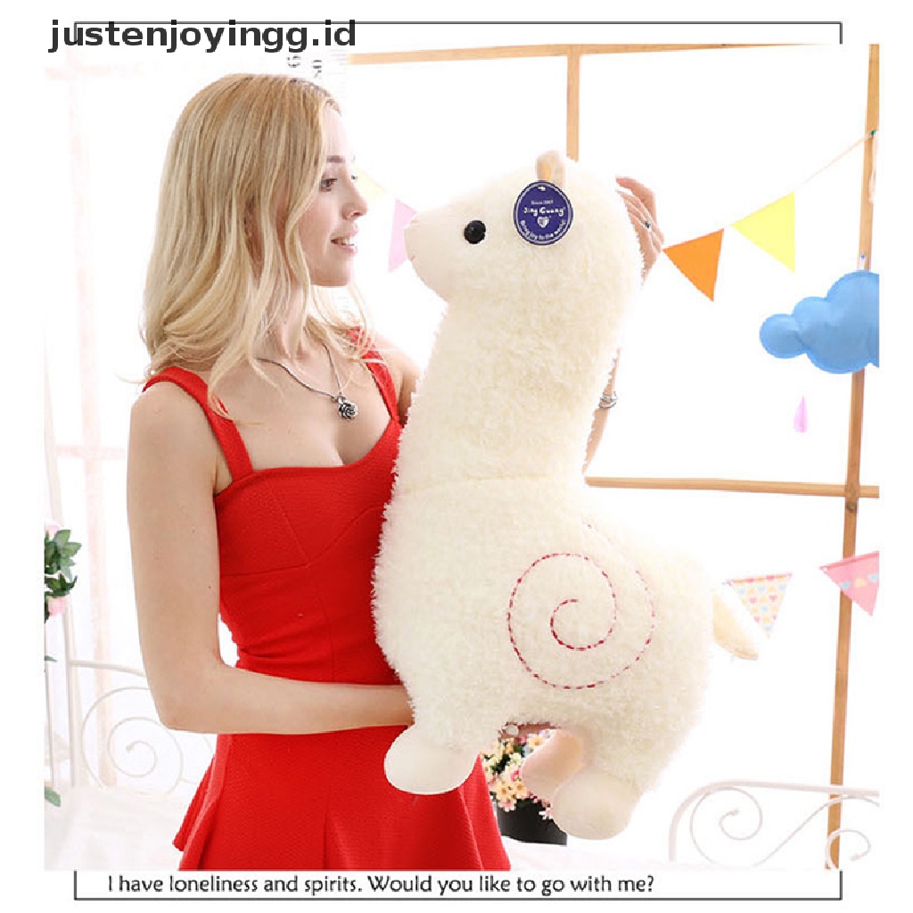 (Justenjoyingg.Id) Mainan Boneka Stuffed Plush Alpaca Kartun 28cm Untuk Bayi / Anak