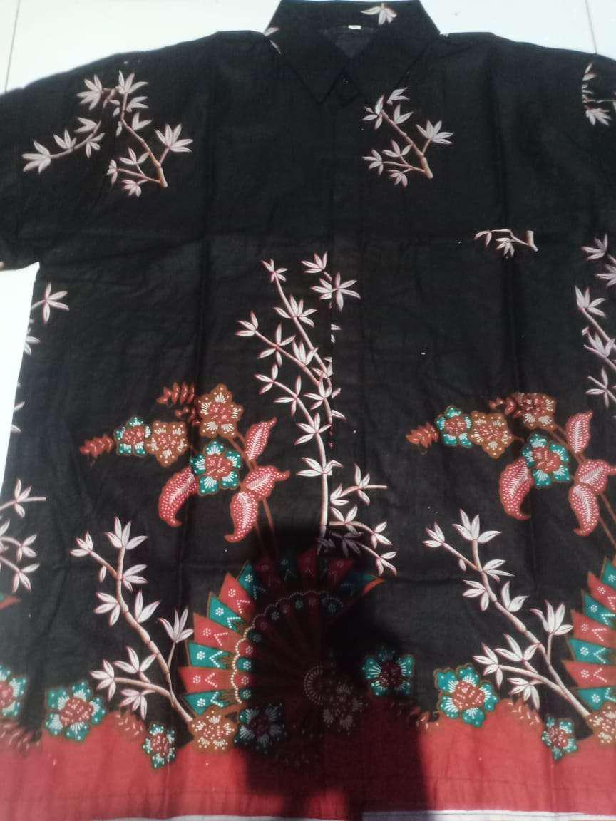 Hem, Lengan Pendek, Baju Batik, Batik Pekalongan, Atasan Pria, Seragam Batik
