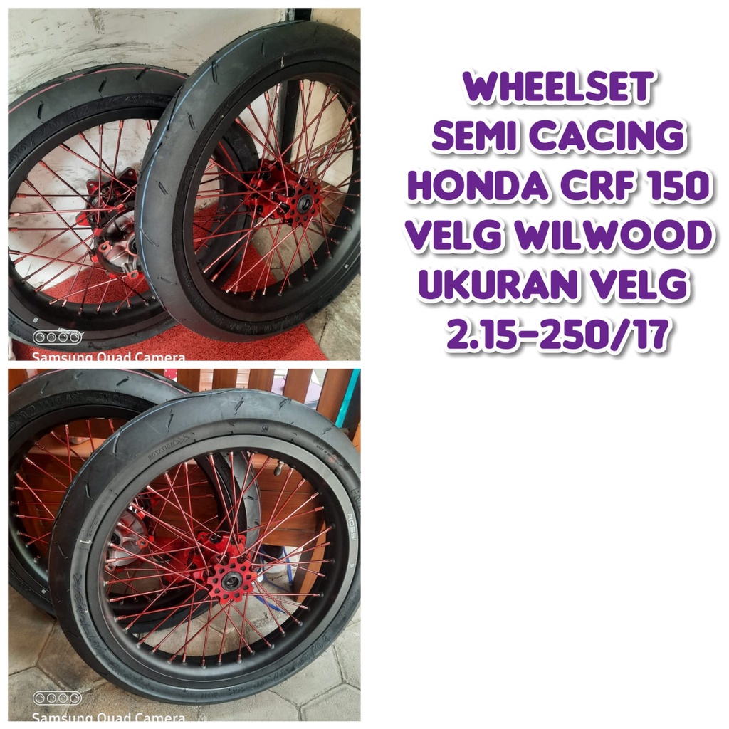 RODA DEPAN BELAKANG BAN MAXXIS SENI CACING HONDA CRF