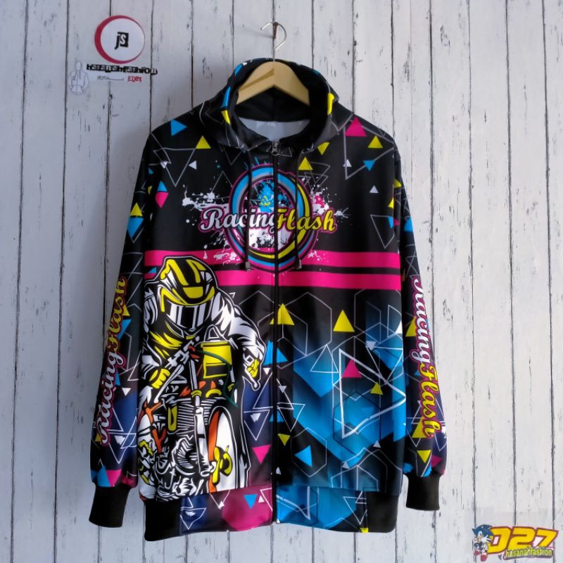 jaket racing flash/jaket racing/jaket racing start/jaket racing terbaru/jaket balap printing-RC flash