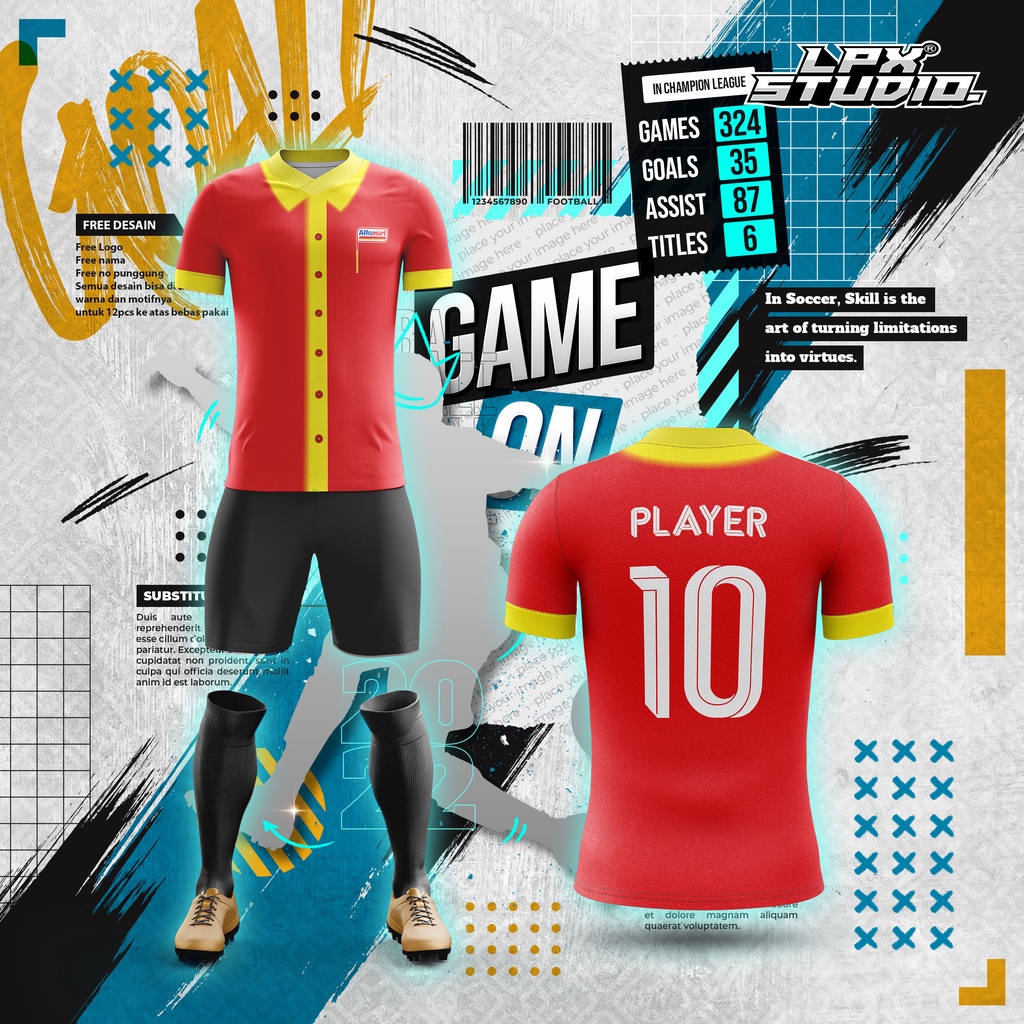 Jersey Custom Futsal Alfamart Free Name Set