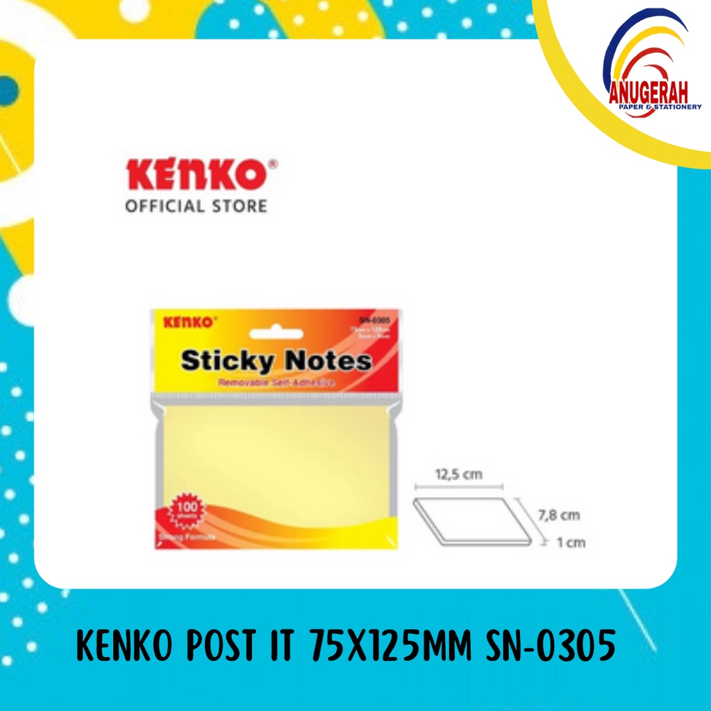 

KENKO POST IT 75X125MM SN-0305 (PCS)
