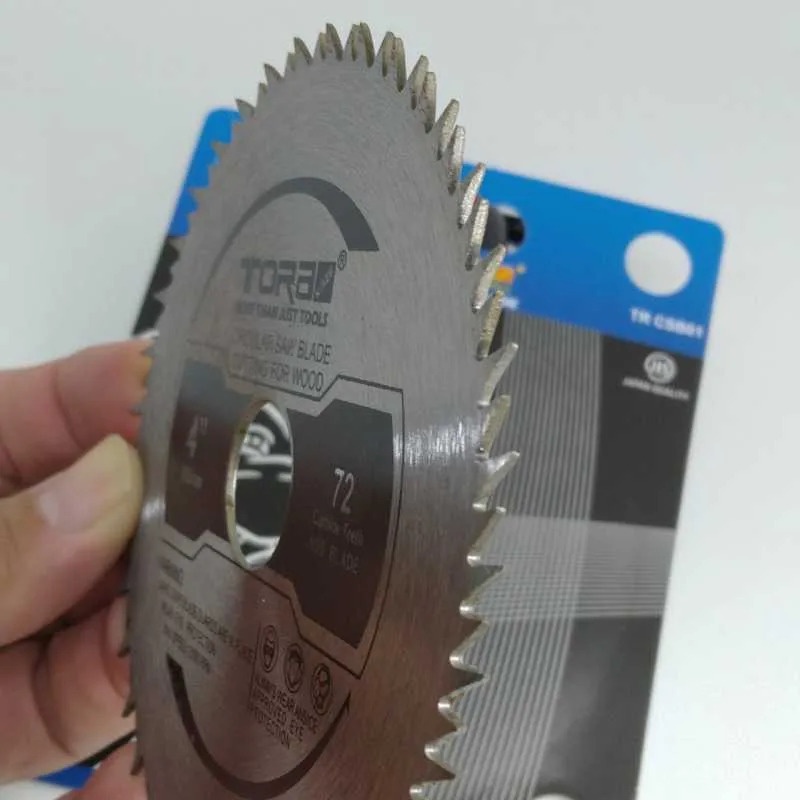 TORA Mata Gergaji Kayu / mata potong kayu / mata potong 4 Inch x 72T - GERINDA Saw Blade Halus