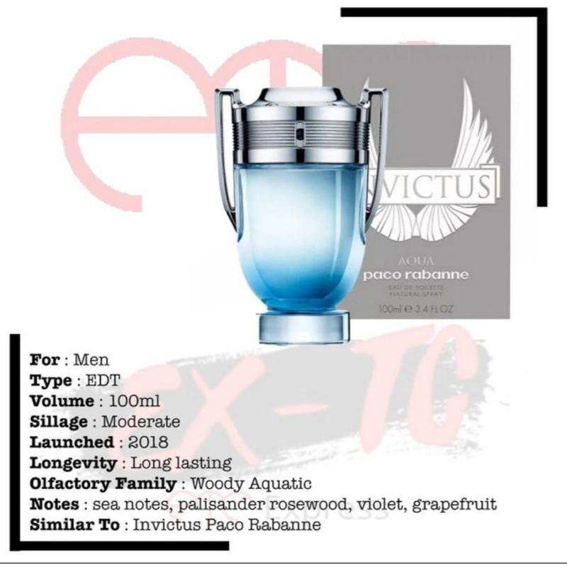 Jual Paco Rabanne Invictus Aqua 2018 EDT 100ml Indonesia|Shopee Indonesia