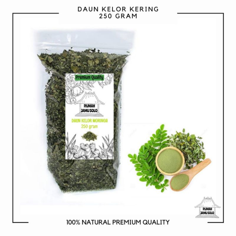 

RUMAH JAMU SOLO - Premium Quality Daun kelor 250gram / Moringa