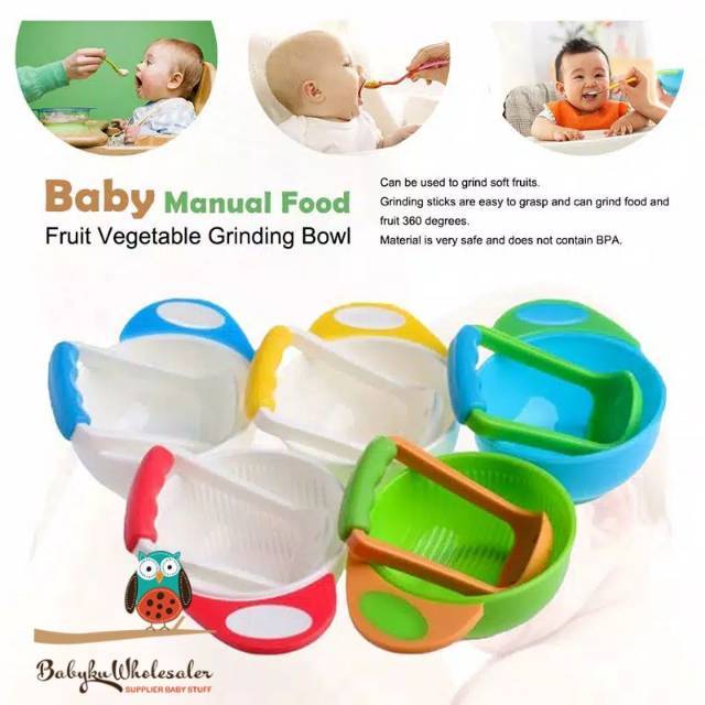 Baby food grinder / food maker mangkok penggiling penghalus makanan bayi saringan