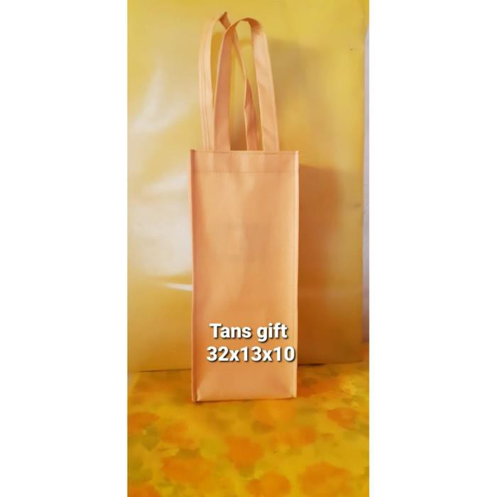 

Goodie Bag / Goody Bag Spunbond Ukuran Wine (Botol) Coklat Muda (Brown) - Obral Berkualitas