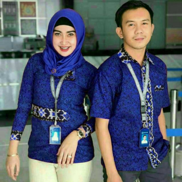 Kemeja baju batik seragam kantor blus