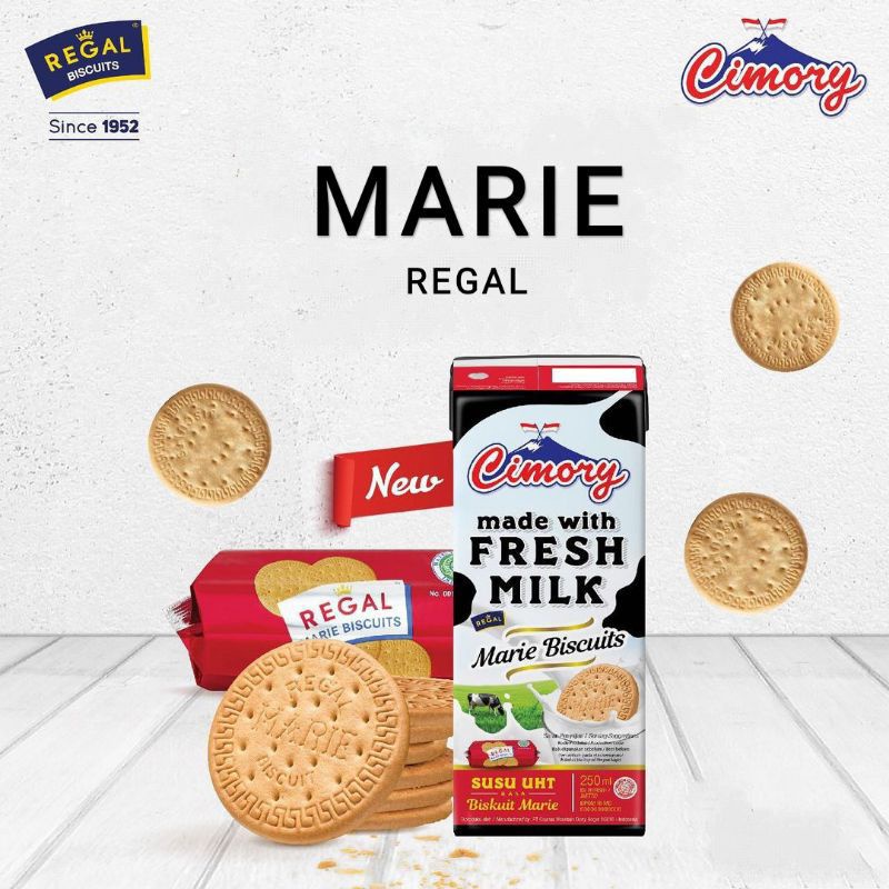 

SUSU CIMORY UHT FRESH MILK 250ML CIMORY MARIE BISCUITS CIMORY REGAL CIMORY MARIE REGAL