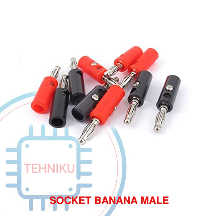 socket jack konektor banana male