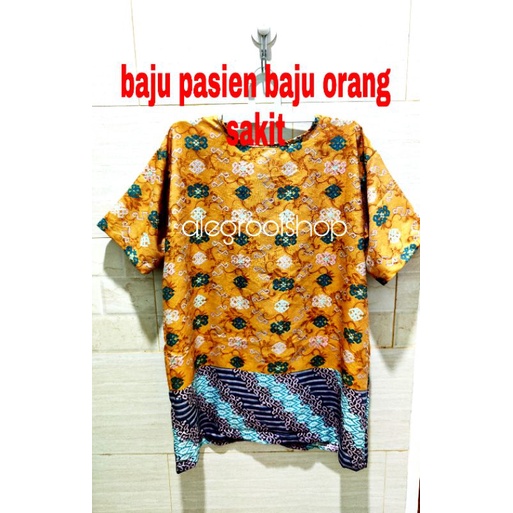 READY STOK!!BAJU PASIEN BATIK BARON BAJU ORANG SAKIT BAJU SALON BAJU SPA