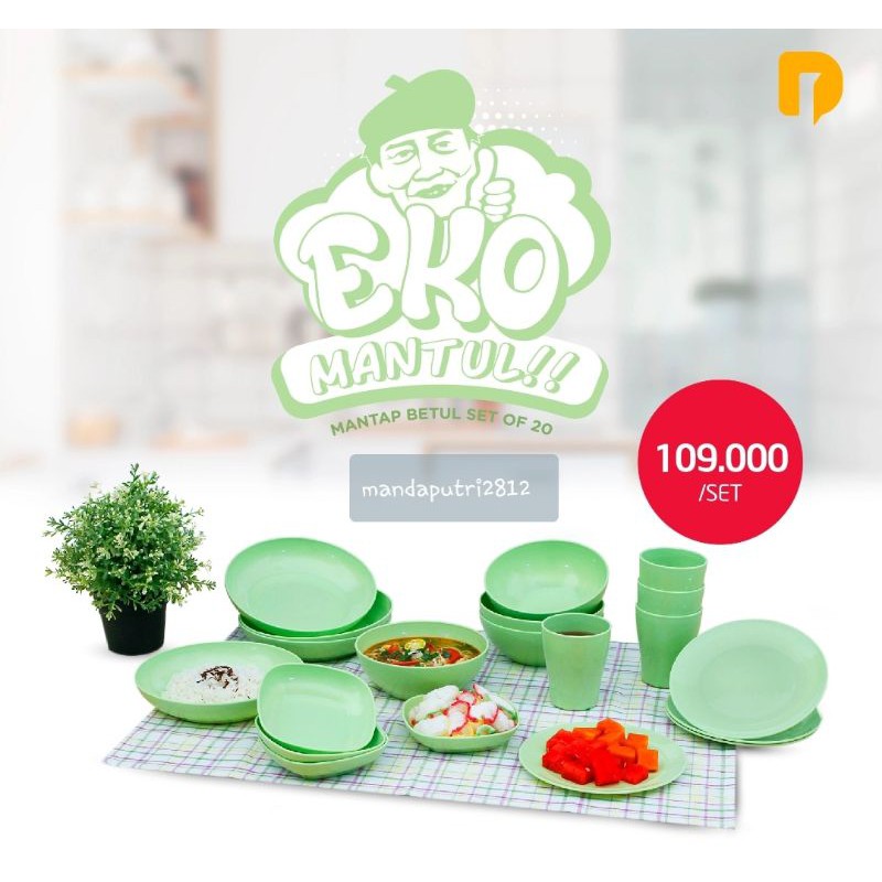 

* Eko Mantul Mantap Betul Set Of 20 (1 Dus isi 3 Set) ***