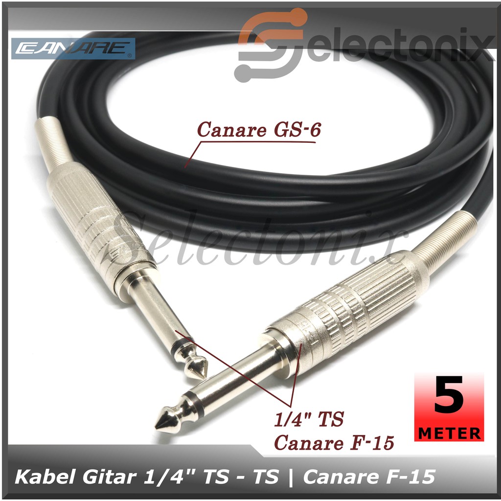 Kabel Gitar TS - TS | Canare F-15 [5m]