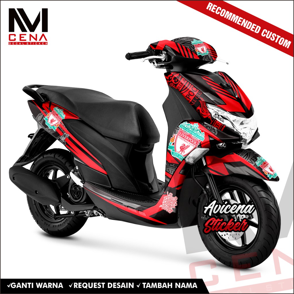 Sticker Decal Yamaha Freego Decal Sticker Freego Sticker Striping Decal Freego Full Body liverpool