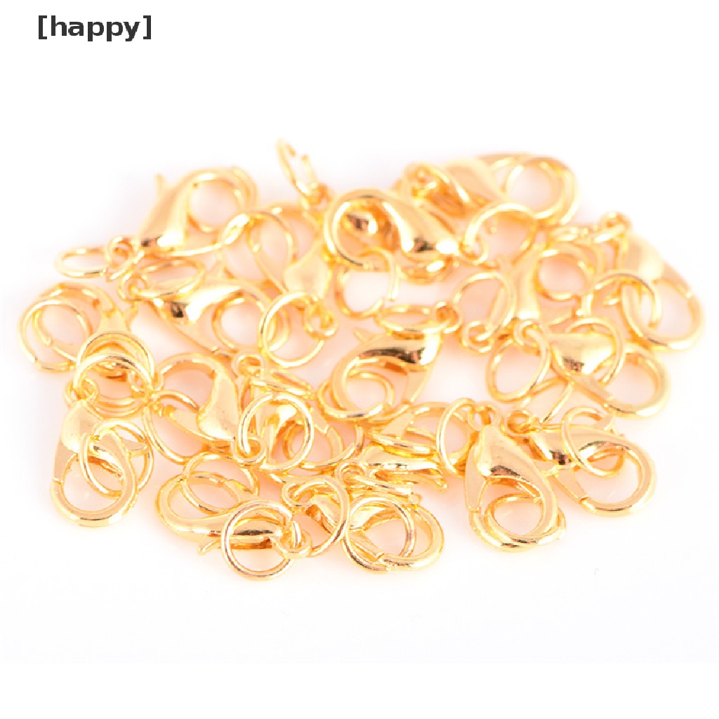 20pcs / Set Kait Lobster Bahan Alloy Untuk Membuat Perhiasan Kalung Dan Gelang