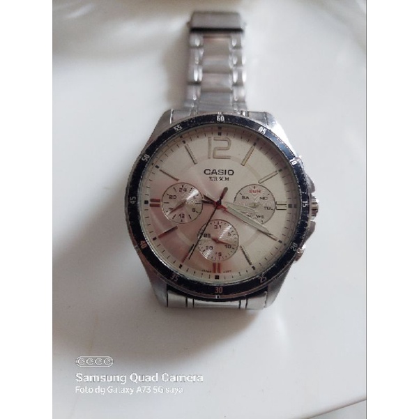 jam tangan original Casio chronograph preloved second bekas