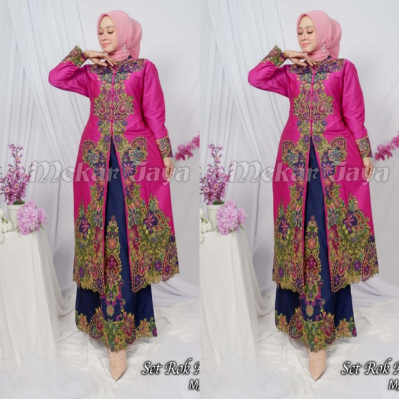 Kebaya Pesta Mewah | Set Rok Tunik Melayu | Set Kebaya Kipas Sapu Jagat | Tunik | Stelan Kebaya Wanita | Kebaya Kondangan | Set Kebaya Modern | Kebaya Seragaman Keluarga | Set Kebaya Busui Frendly Terbaru | Kebaya Tunik bordir Timbul