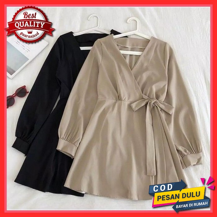 Tunik Wanita Terbaru Kekinian 2021 L Murah Putih Hitam Merah Biru Muda Tunik Tatum Paris - Long Tuni