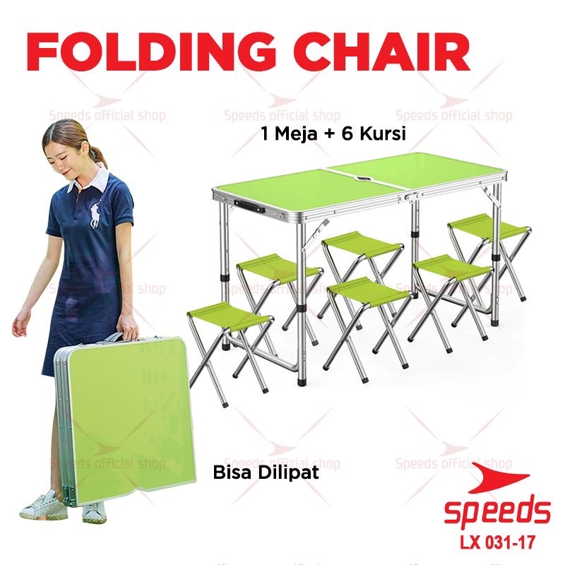 Jual Speeds Folding Set Meja Kursi Lipat Set Meja Kursi Model Koper