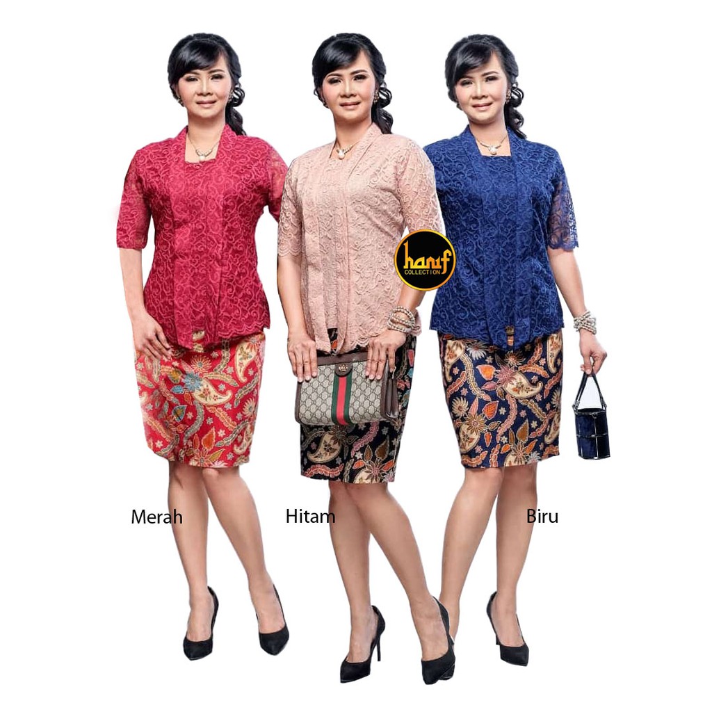 Setelan Rok Blus Batik Lavania Brukat