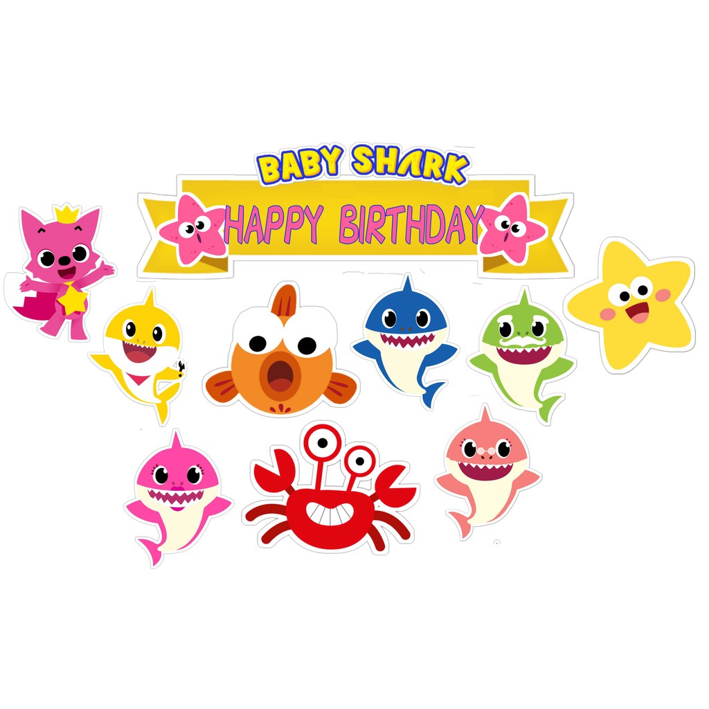 

TOPPER CAKE ULANG TAHUN / HIASAN KUE BABY SHARK