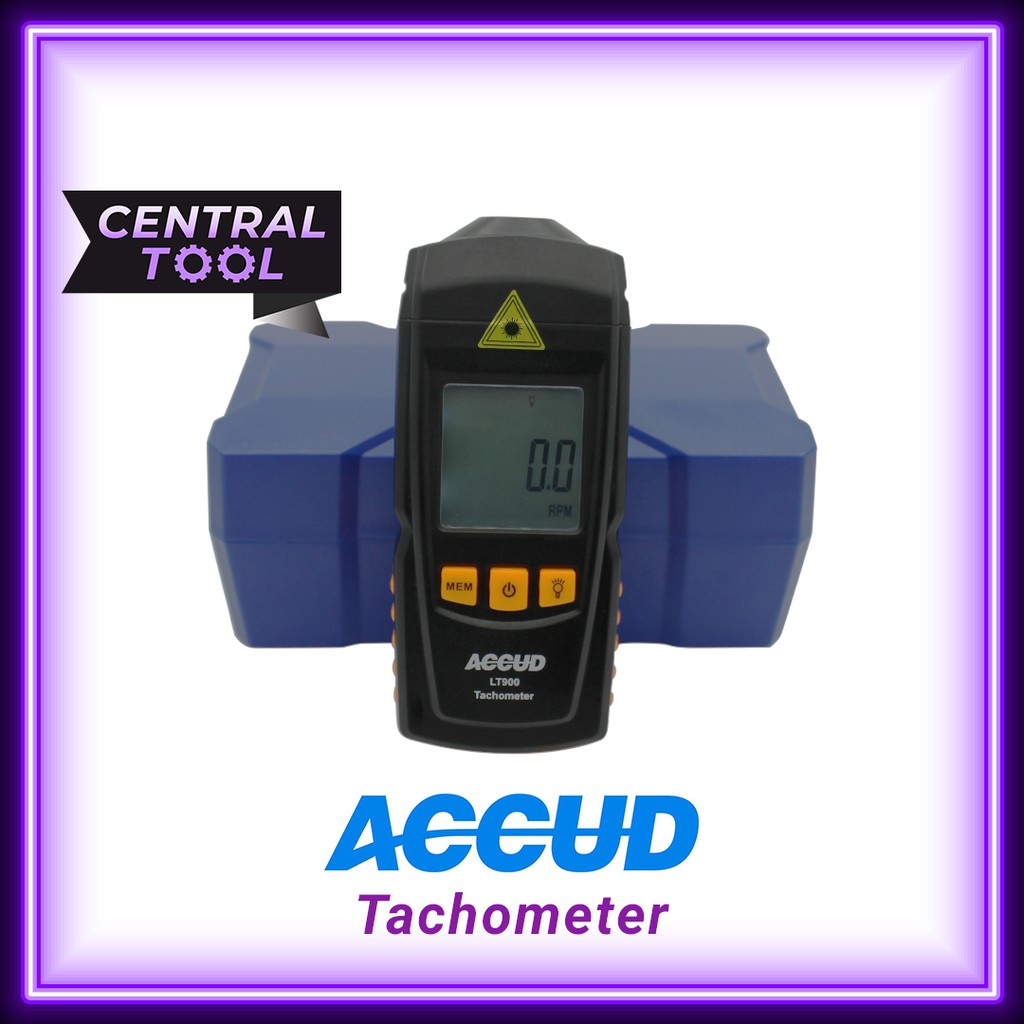 Laser Tachometer ACCUD Alat Ukur RPM Engine Putaran Mesin