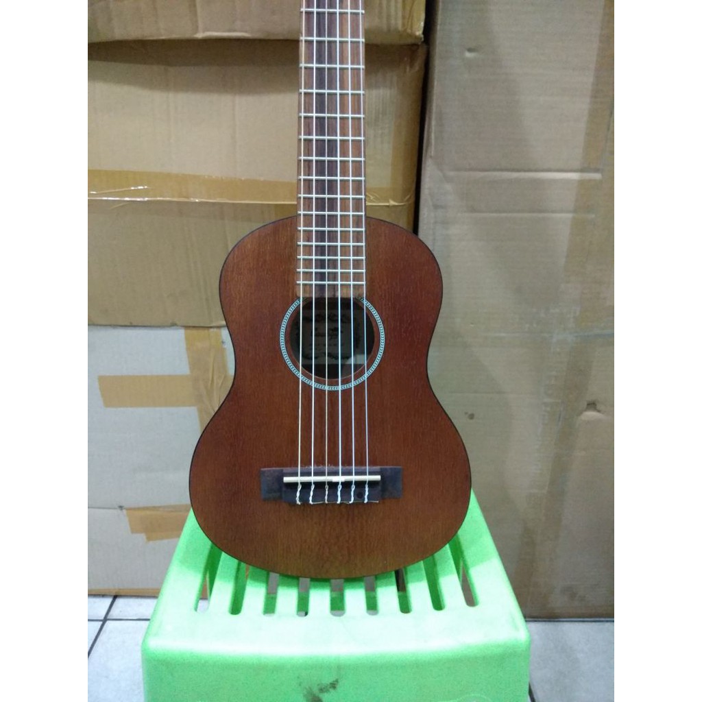 Gitarlele merk Cowboy Original Tipe Gk-6 NS Brown Senar Nylon Senar 6 Gitar lele Jakarta Murah