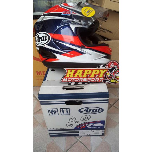 HELM ARAI RX7X VINALES MAVERICK 2016 SIZE XL SALE KONDISI 99%