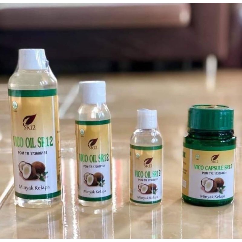MINYAK KELAPA MURNI VCO SR12 ORI VIRGIN COCONUT OIL. DIPROSES TANPA PEMANASAN