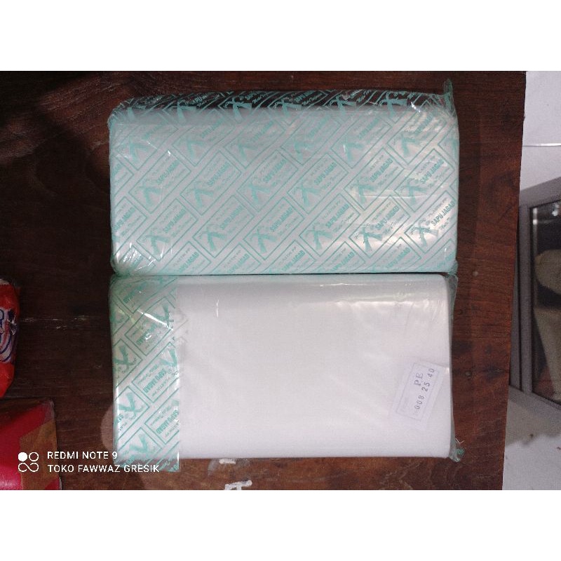 Plastik PE Beras 3kg POLOS / Plastik Beras 25X40 - 25x35 cm / Plastik PE Beras Vacum Snack / Kantong Beras 3kg PE