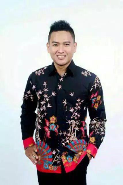 Batik Couple Pria Wanita Dewasa Dan Hem/gamis Anak Motif Kipas (bisa Cod)