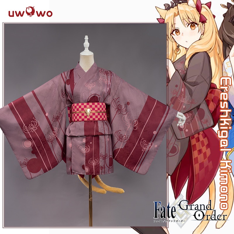 PREORDER 【Only S.L】UWOWO Anime X Sakiyamama Fate/Grand Order FGO Ereshkigal Women Kimono Cosplay Cos
