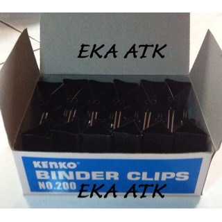 

Terlaris Binder Clips Kenko 200 Klip Penjepit Jepitan Kertas Hitam Murah Grosir