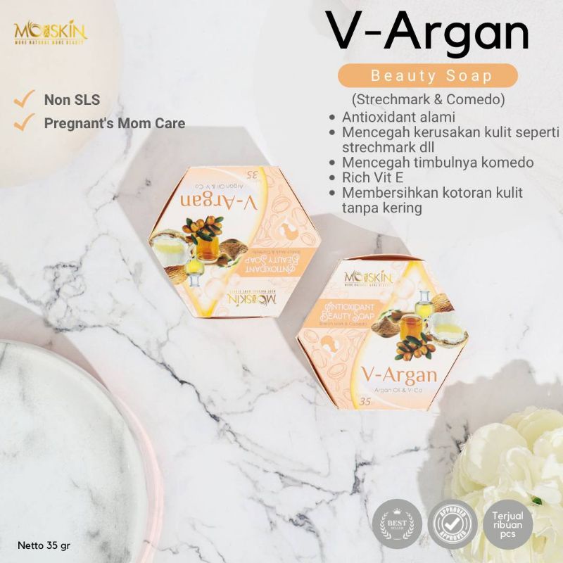 Sabun Moraskin Vco Variant V-Argan (stiker baru)