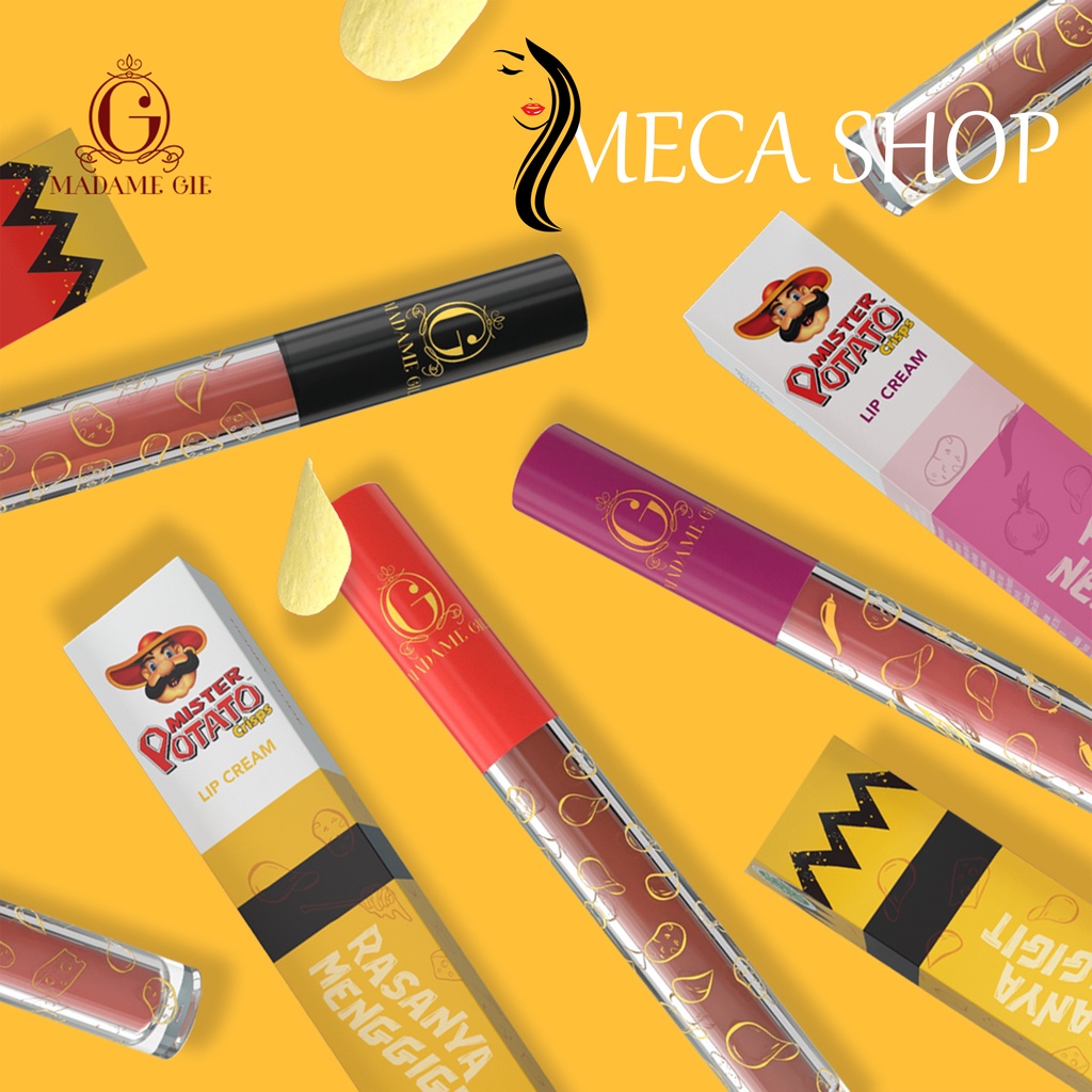 Madame Gie x Mister Potato Lip Cream - Makeup Lipstick Matte Superstay Tahan Lama