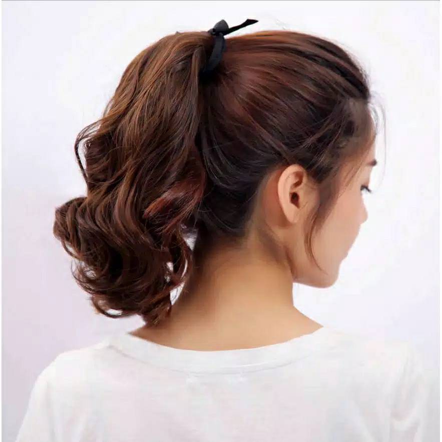 Hair clip ponytail ponitail kuncir ekor kuda korea curly tali 30cm / 38cm / 48cm / 58cm