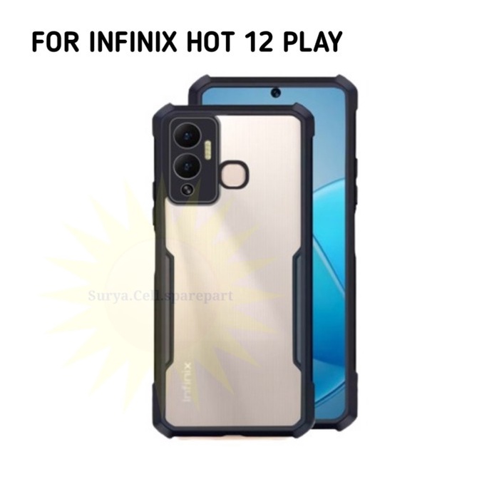 Clear Case Infinix Hot 12 Play - Softcase Shockproof Inf Hot 12 Play