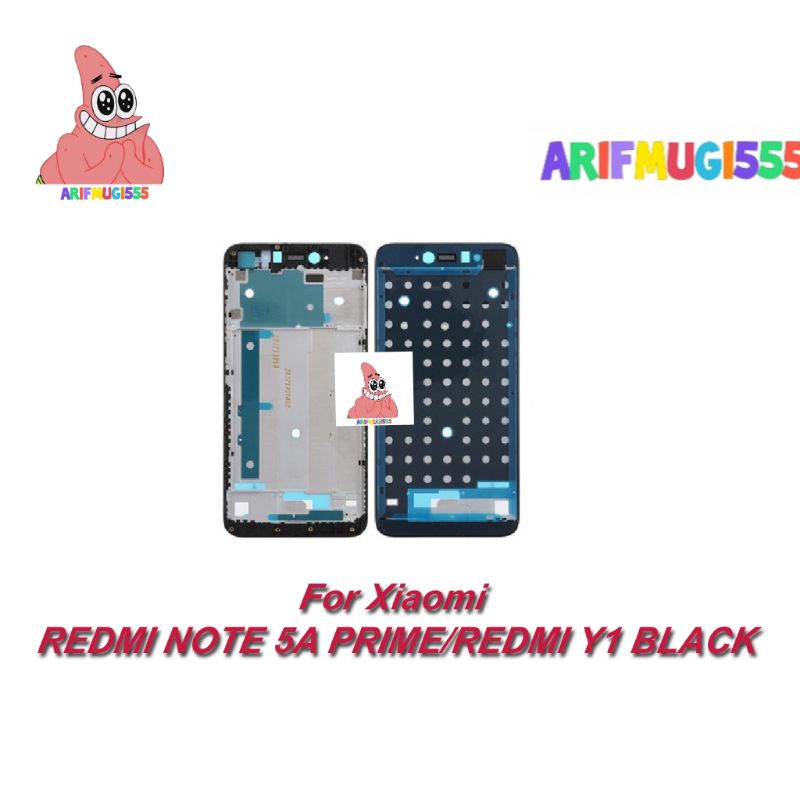 FRAME LCD TULANG TENGAH BEZZEL TATAKAN LCD TOUCHSCREEN XIAOMI REDMI NOTE 5A PRIME ORIGINAL