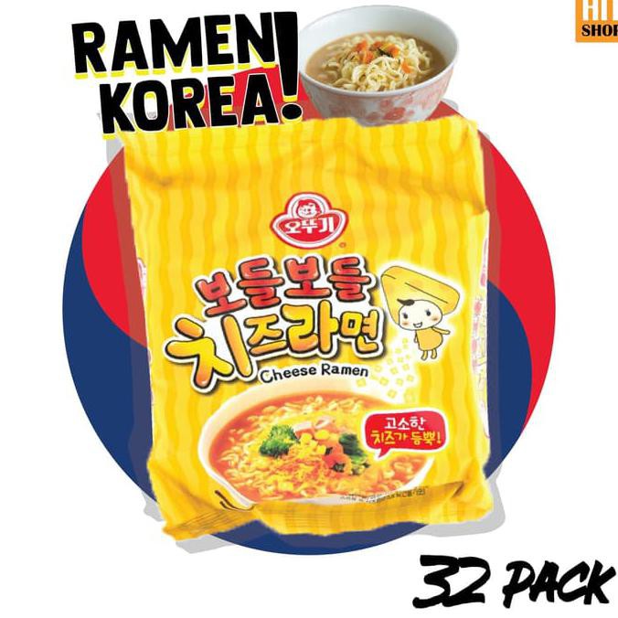 Terlaris# Ottogi Cheese Ramen - Mie Instan Rasa Keju Korea (1 Box Isi 32 Pcs)