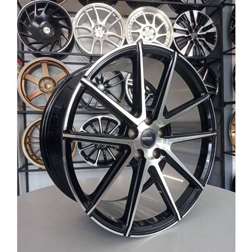 Velg Mobil JF Luxury Ring 19x8.5/9.5 Pcd 5x112 ET.40/45 Black Manchine Face