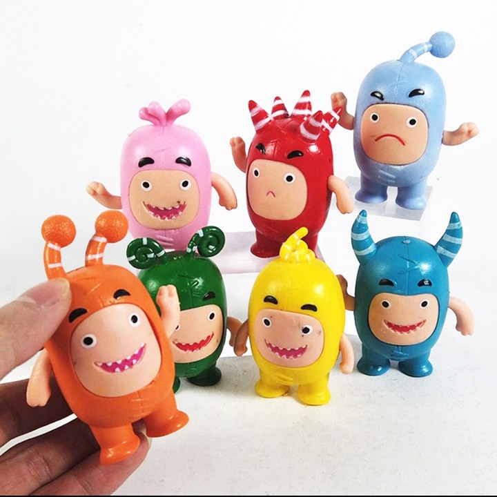 Set Figure Oddbods / Hiasan Topper Kue Oddbods 7 pcs