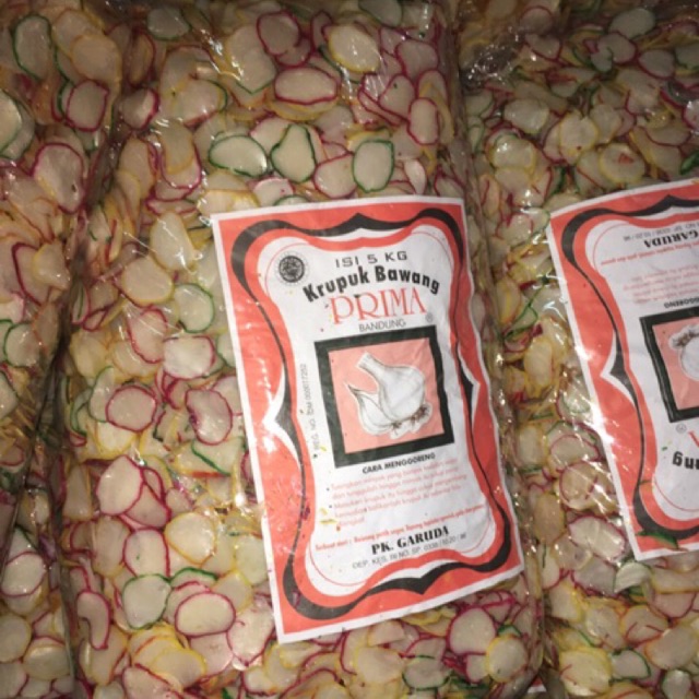 Kerupuk Bawang Prima 5kg / Krupuk warna warni 1 Bal / Kerupuk Ketoprak