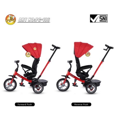 Stroller Sepeda Roda Tiga Anak Stroler Anak Pacific PC 106 Kereta Bayi SNI-1