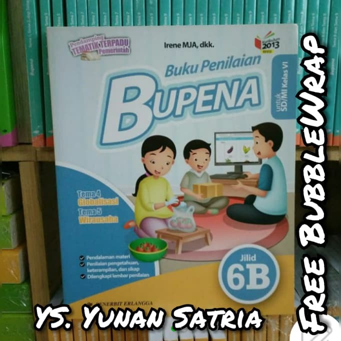 

❤BISA COD❤ Buku BUPENA ;6B kelas 6 SD kurikulum 2013 Revisi